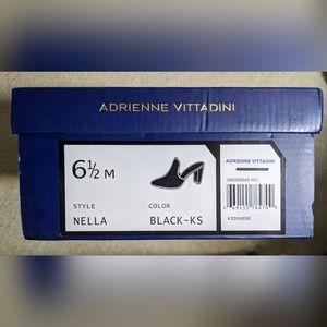 Black suede pointed toe mules